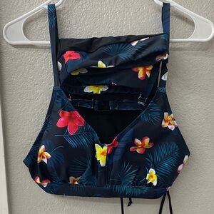 Floral Print Zip-Up Jacket